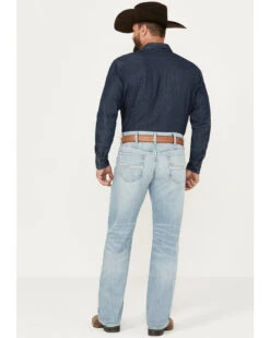 Cinch Men's White Label Light Wash Relaxed Straight Stretch Performance Denim Jeans -Clothing Sale Store 2000386397 402 P3