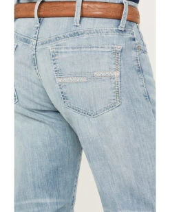 Cinch Men's White Label Light Wash Relaxed Straight Stretch Performance Denim Jeans -Clothing Sale Store 2000386397 402 P4