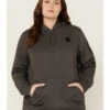 Carhartt Women's Relaxed Fit Midweight Logo Hooded Work Sweatshirt - Plus